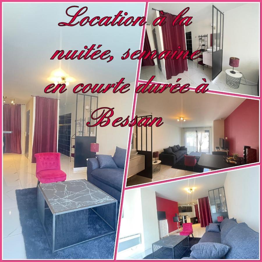Studio Barok Proche Autoroute, Plages Et Attractions, Wifi - Tv, Calme Bessan Bagian luar foto